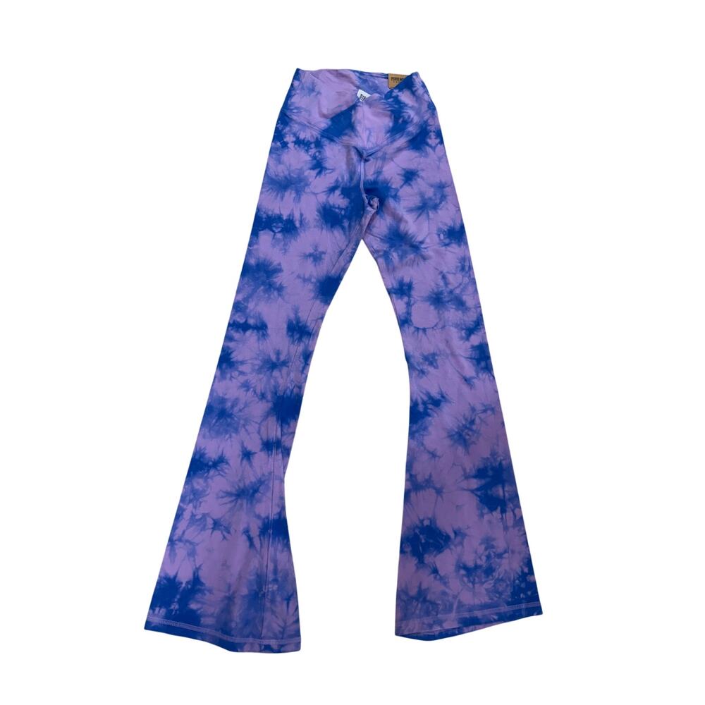 Pink Victoria Secret Tie Dye Wide Leg Leggings Size XS